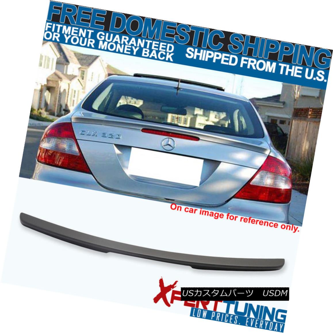 エアロパーツ 03 04 05 06 07 08 Benz W209 CLK Trunk Spoiler Painted Matte Black 03 04 05 06 07 08ベンツW209 CLKトランク・スポイラー塗装マット・ブラック 【並行輸入品】