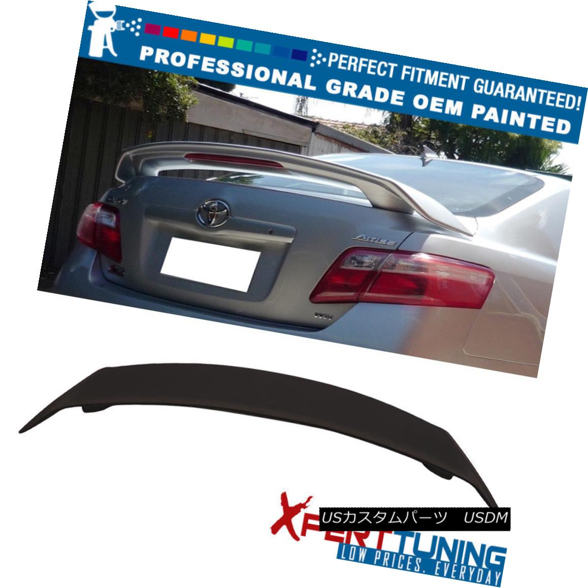 エアロパーツ Fits 07-11 Toyota Camry JDM Style Trunk Spoiler Wing & LED - OEM Painted Color フィット07-11トヨタカムリJDMスタイルトランクスポイラーウィング＆amp; LED - OEM塗装カラー 【並行輸入品】