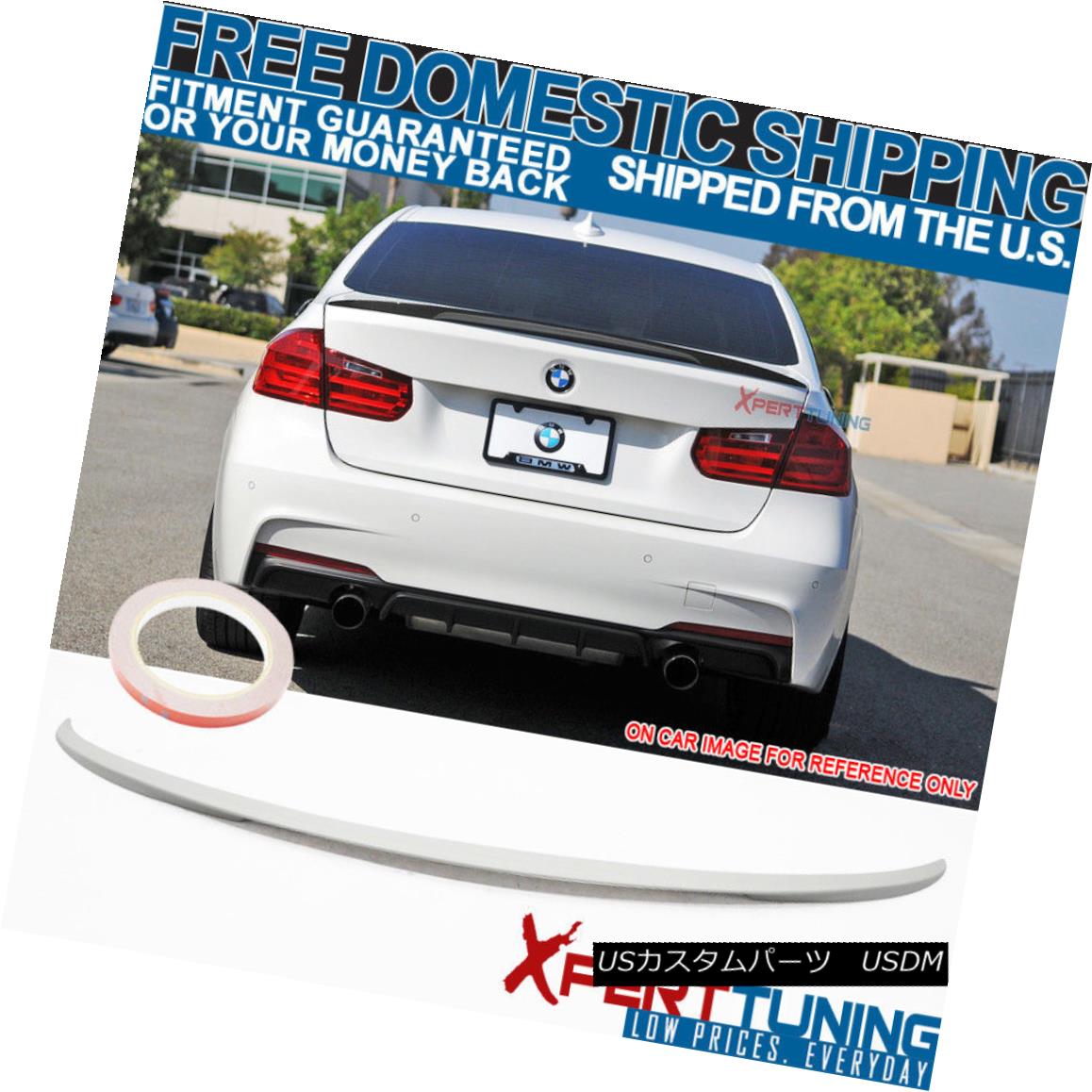 エアロパーツ FIT For 12-18 BMW 3 Series F30 Trunk Spoiler Painted Alpine White III #300 12-18 BMW 3シリーズF30トランク・スポイラー用塗装アルパイン・ホワイトIII＃300用FIT 【並行輸入品】