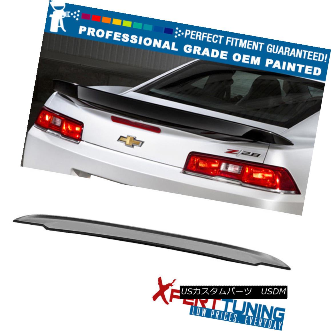 エアロパーツ 14 15 Chevy Camaro Factory Z28 Style Rear Wing Trunk Spoiler Painted OEM Color 14 15シボレーカマロ工場Z28スタイル後部翼トランクスポイラー塗装OEMカラー 【並行輸入品】