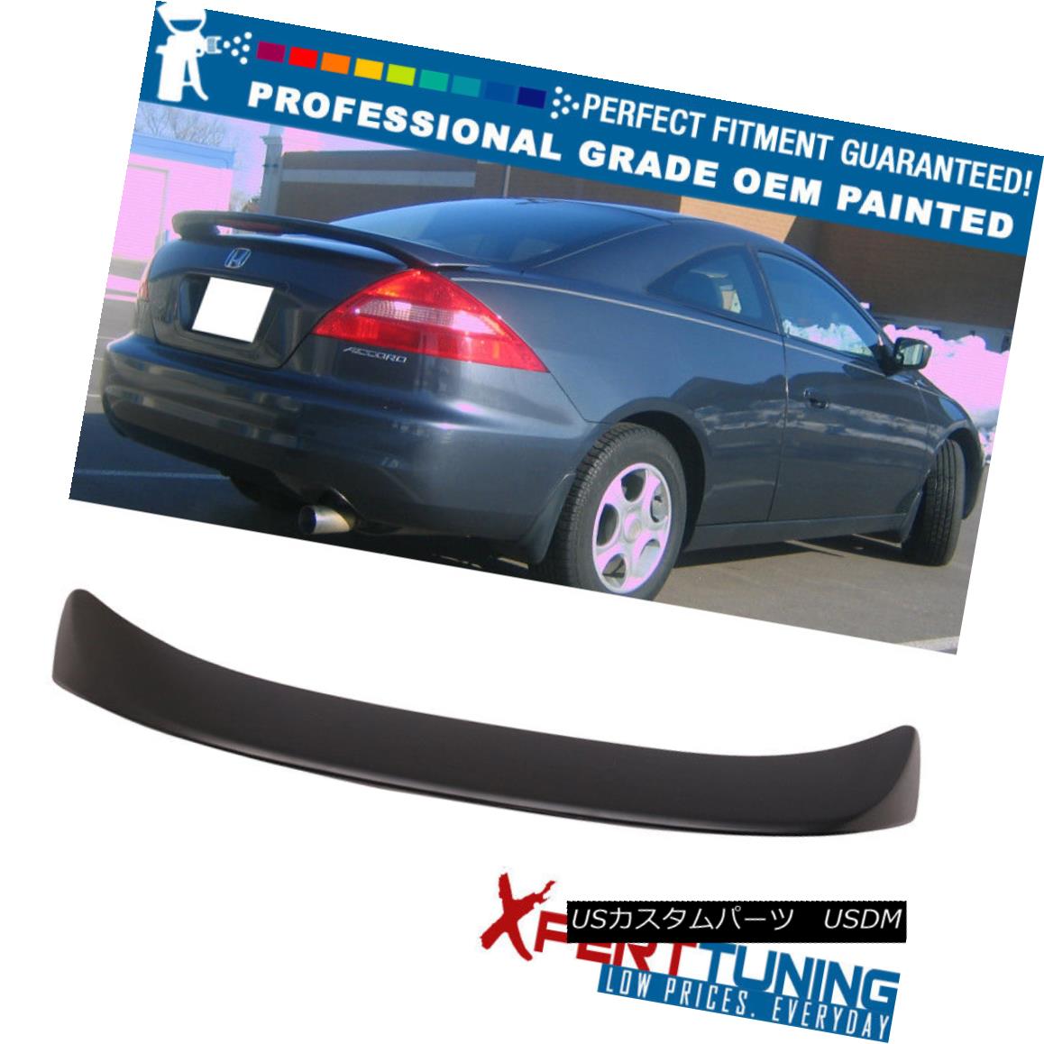 エアロパーツ Fits 03-05 Honda Accord Coupe OE Style ABS Trunk Spoiler - OEM Painted Color 適合03-05ホンダアコードクーペOEスタイルABSトランクスポイラー - OEM塗装カラー 【並行輸入品】｜カスタムパーツ WORLD倉庫