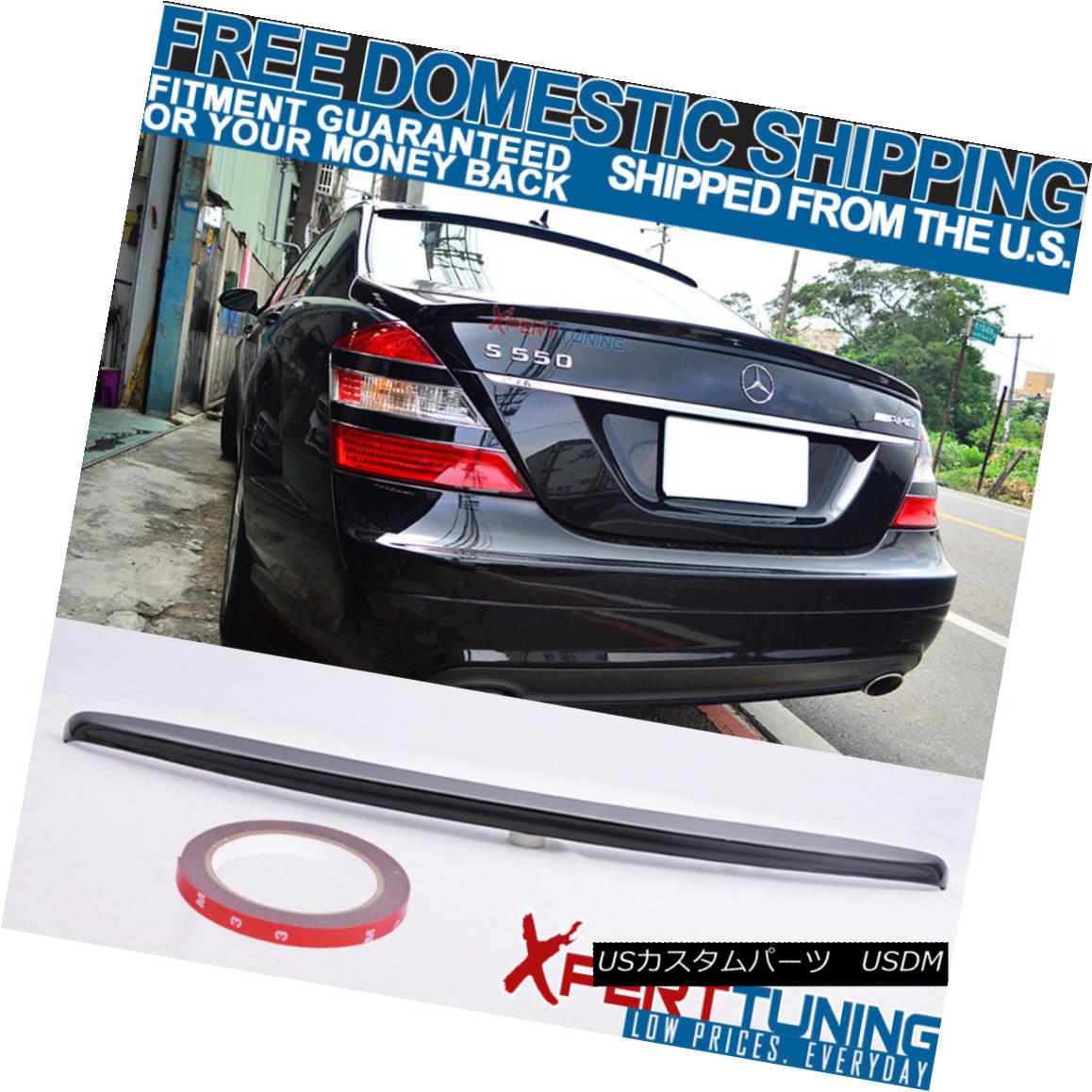 エアロパーツ 07-13 W221 ABS AMG Trunk Spoiler Painted Obsidian Black Metallica # 197 - ABS 07-13 W221 ABS AMGトランク・スポイラー・ペイント・オブシディアン・ブラック・メタリカ＃197 - ABS 【並行輸入品】