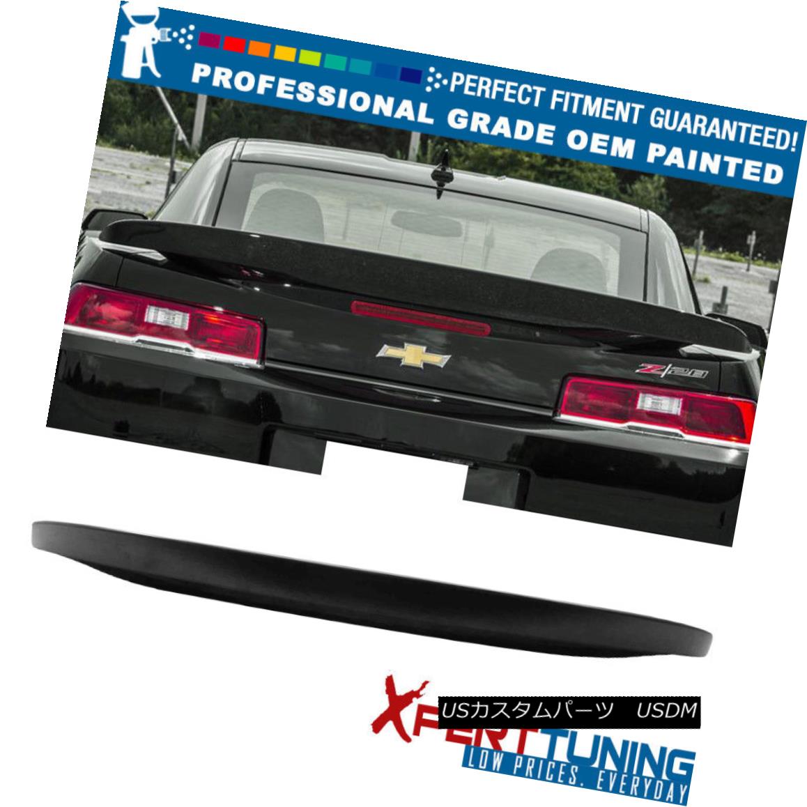 エアロパーツ 14 15 Chevy Camaro Factory Z28 Style Rear Wing Trunk Spoiler Painted OEM Color 14 15シボレーカマロ工場Z28スタイル後部翼トランクスポイラー塗装OEMカラー 【並行輸入品】|カスタムパーツ WORLD倉庫