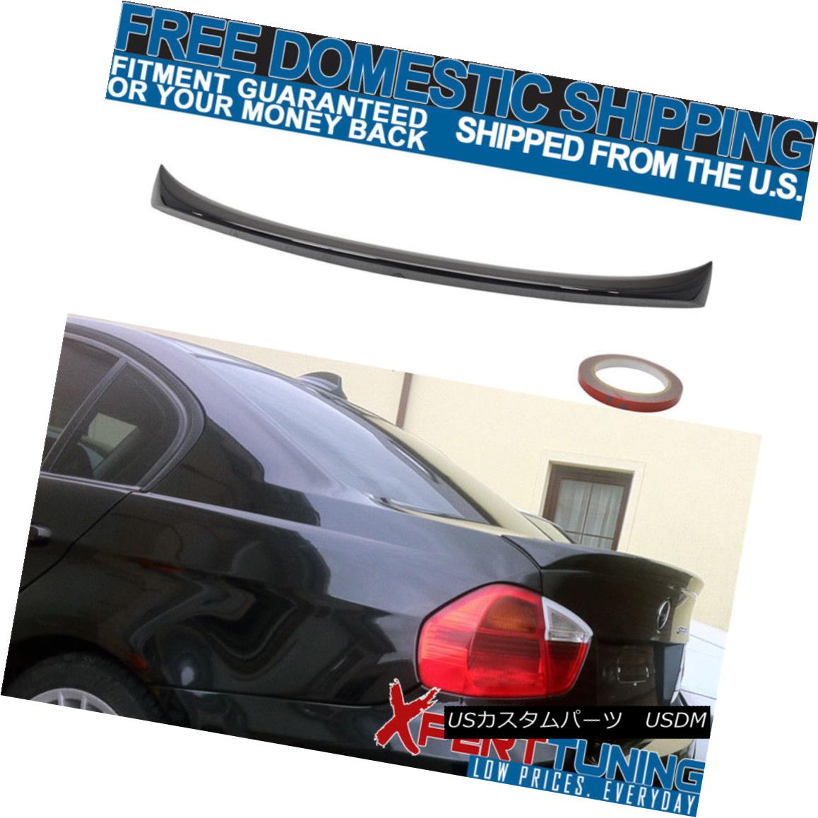 エアロパーツ Fit For 06-11 BMW 3 Series E90 4D OE Style Jet Black # 668 Painted Trunk Spoiler BMW 3シリーズE90 4D OEスタイルジェットブラック＃668塗装トランクスポイラー 【並行輸入品】