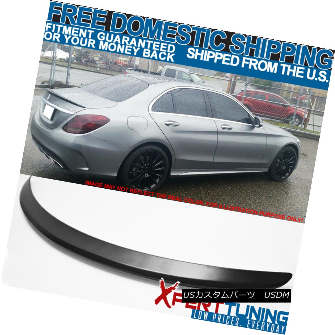 エアロパーツ 15-18 W205 4Dr AMG ABS Trunk Spoiler Painted Steel Gray Metallic #755 - ABS 15-18 W205 4Dr AMG ABSトランクスポイラー塗装スチールグレーメタリック#755 - ABS 【並行輸入品】