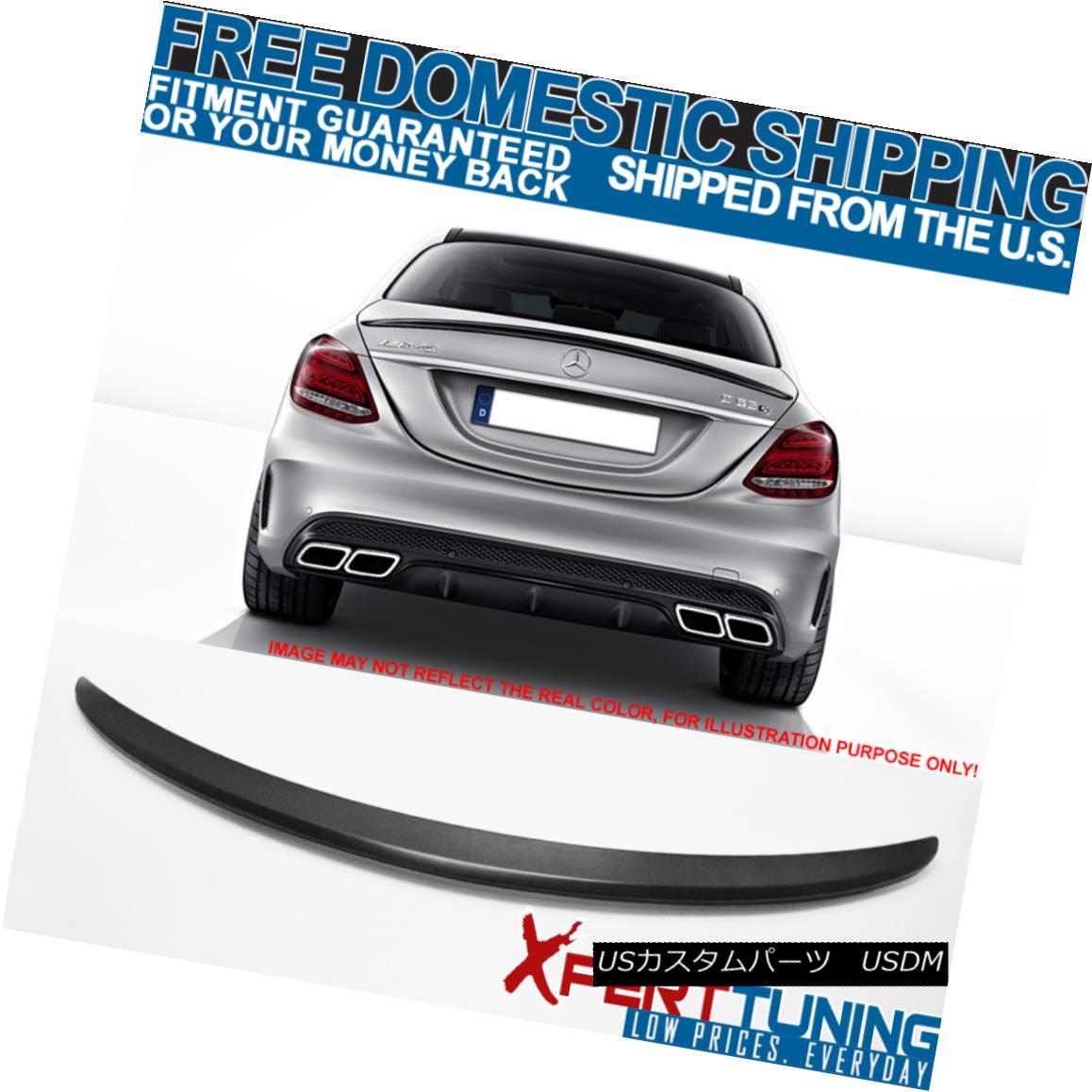 エアロパーツ 15-18 W205 AMG Trunk Spoiler Painted Magnetitschwarz Metallic # 183 - ABS 15-18 W205 AMGトランク・スポイラー・ペイント・マグネチックワール zメタリック＃183 - ABS 【並行輸入品】