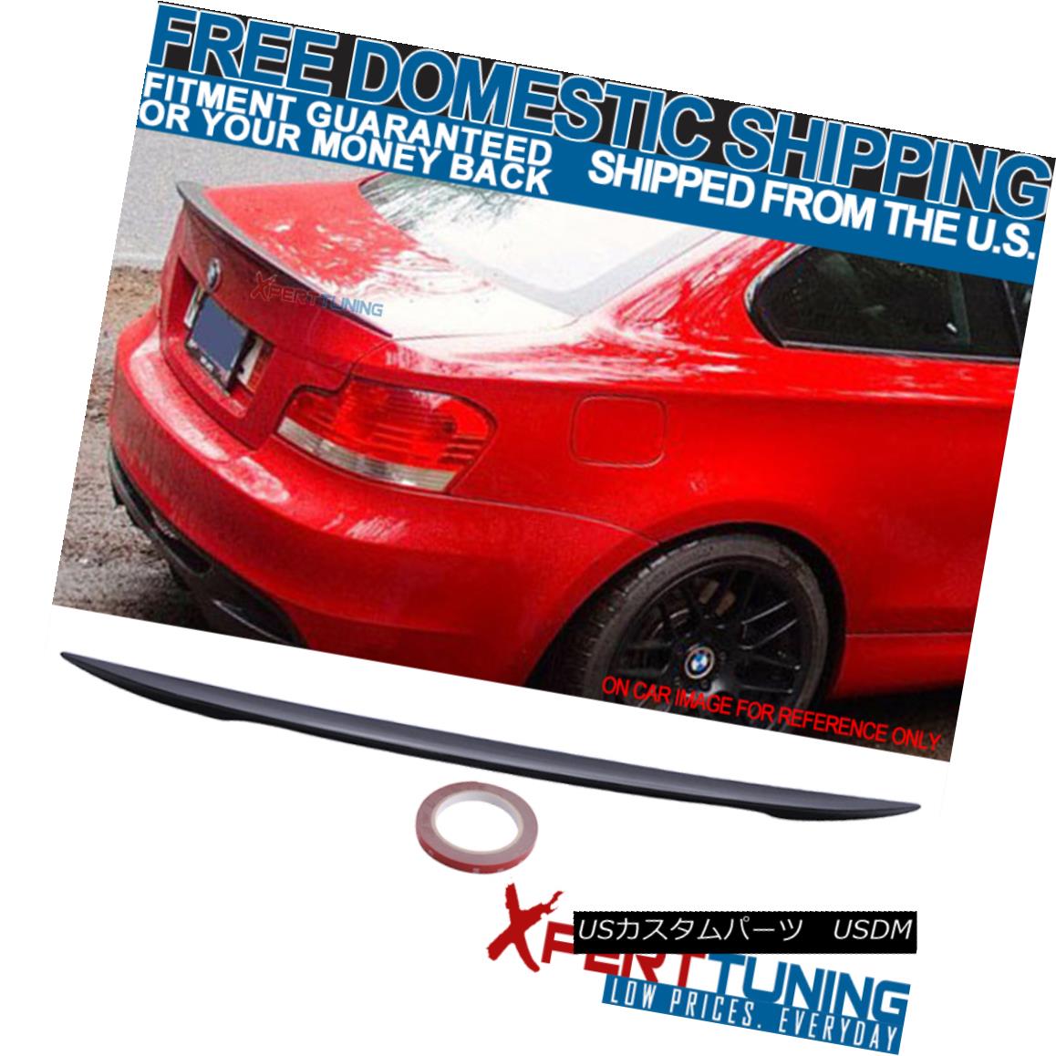 エアロパーツ 07-13 1 Series E82 2D Painted Jet Black #668 Performance Trunk Spoiler 07-13 1シリーズE82 2D塗装ジェットブラック#668パフォーマンストランク・スポイラー 【並行輸入品】