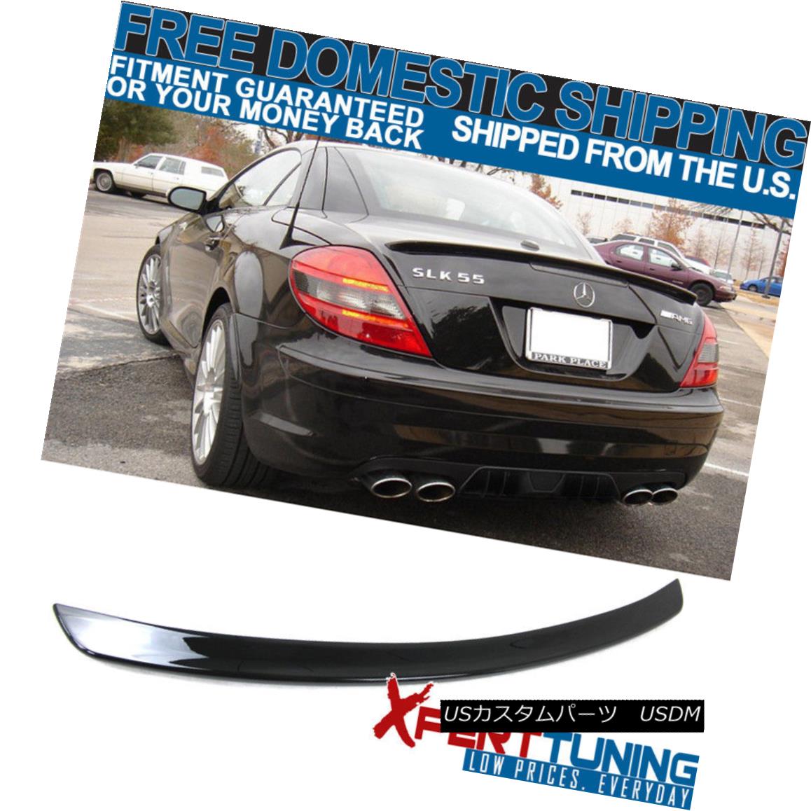 エアロパーツ 05-10 Benz SLK Class R171 2D 2Dr AMG ABS Trunk Spoiler Painted Black #040 - ABS 05-10ベンツSLKクラスR171 2D 2Dr AMG ABSトランク・スポイラー・ペイント・ブラック＃040 - ABS 【並行輸入品】｜カスタムパーツ WORLD倉庫