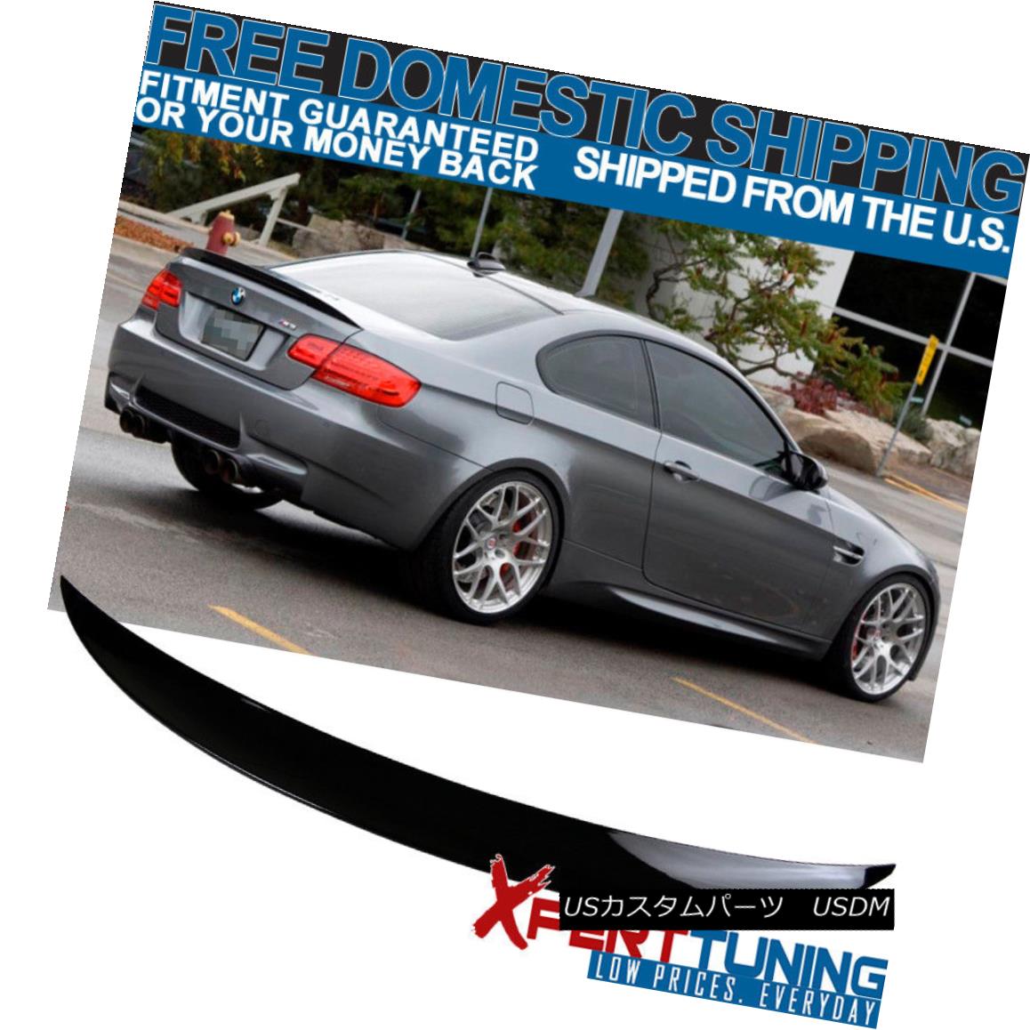 エアロパーツ 07-13 BMW 3-Series E92 2Dr P-Style Rear Trunk Spoiler Painted # 668 Jet Black 07-13 BMW 3シリーズE92 2Dr P-スタイルリアトランク・スポイラー＃668ジェット・ブラック 【並行輸入品】