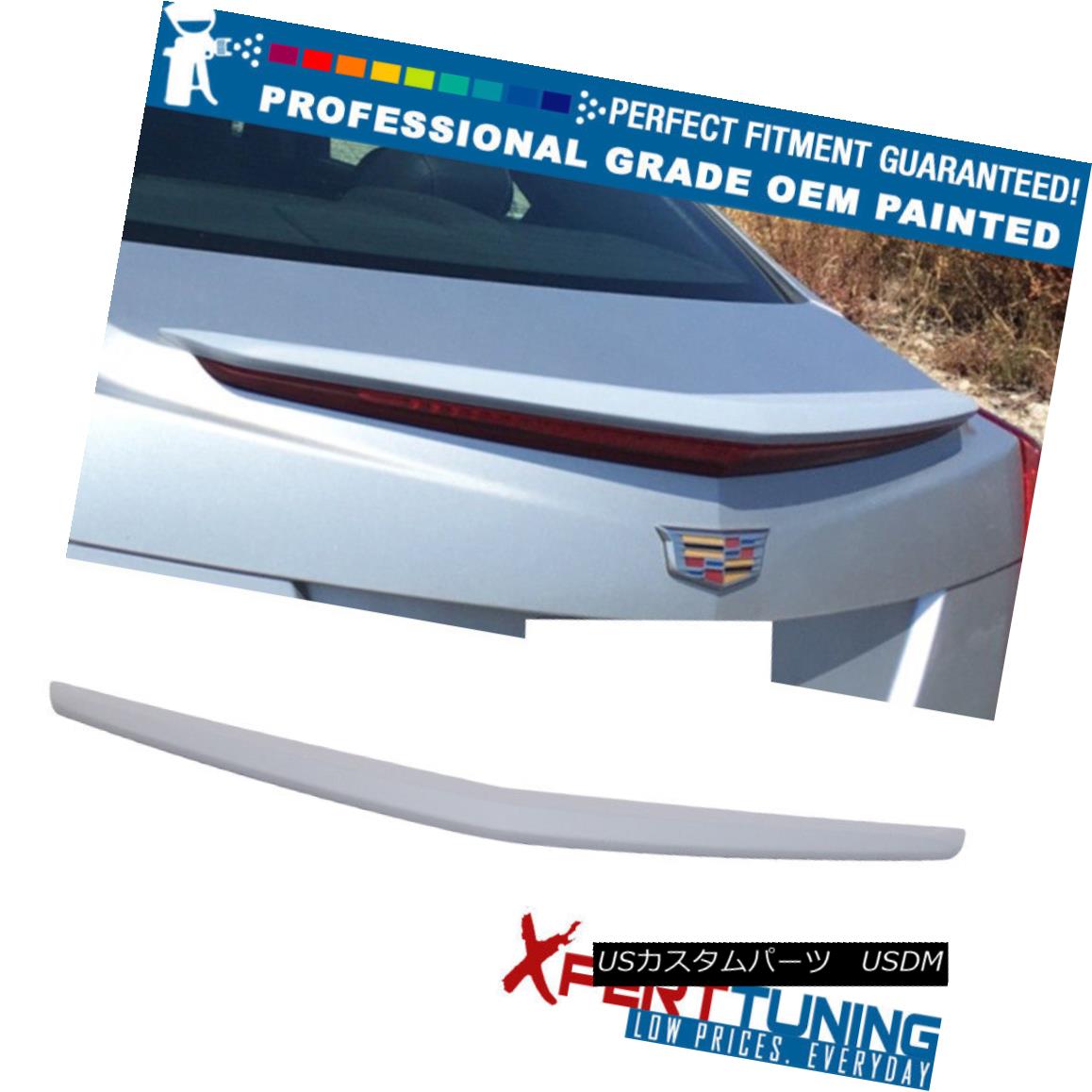 エアロパーツ Fit 13-18 Cadillac ATS OE Factory Painted Trunk Spoiler - OEM Painted Color フィット13-18キャデラックATS OE工場塗装トランクスポイラー - OEM塗装色 【並行輸入品】