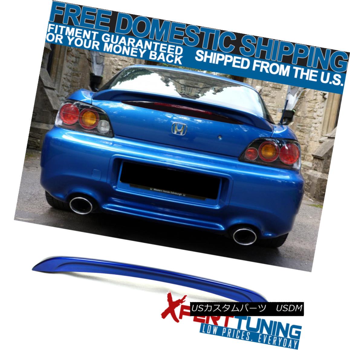 エアロパーツ 06-09 S2000 AP2 Trunk Spoiler Painted Bermuda Blue Pearl # B545P - ABS 06-09 S2000 AP2トランク・スポイラー・ペイントバミューダ・ブルー・パール＃B545P - ABS 【並行輸入品】｜カスタムパーツ WORLD倉庫