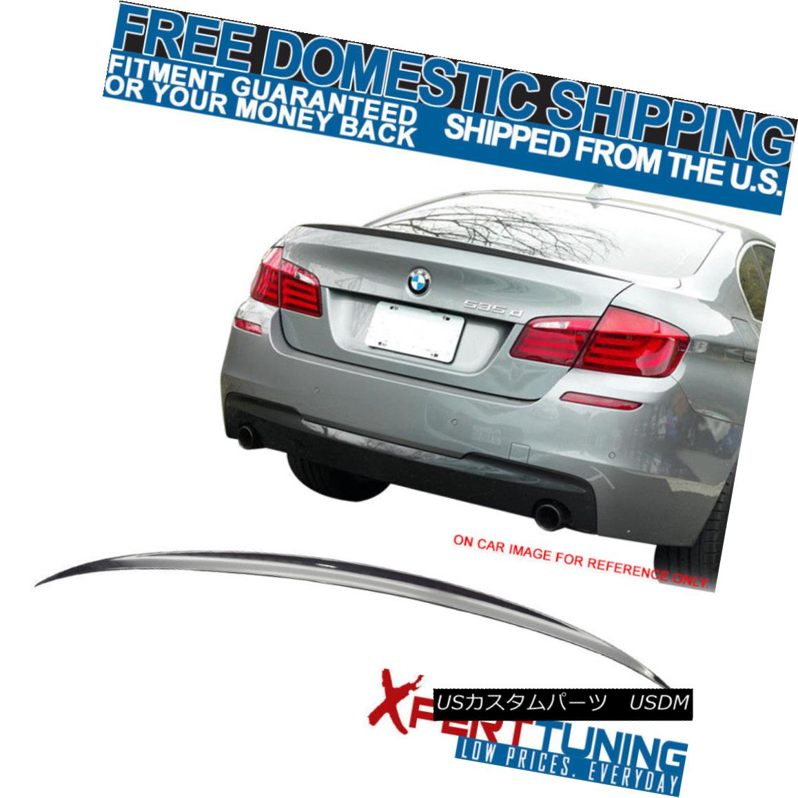 エアロパーツ Fit For 11-16 BMW 5-Series F10 4Dr M5 #668 Jet Black Painted Trunk Spoiler BMW 5シリーズF10 4Dr M5＃668ジェットブラック塗装トランク・スポイラー 【並行輸入品】