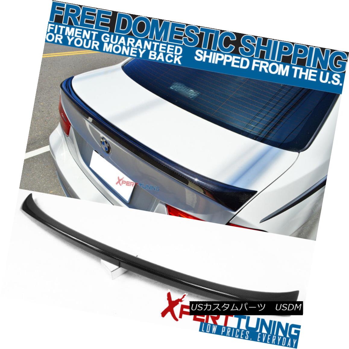 エアロパーツ Fit For 06-11 E90 3 Series 4Dr 4Door CF Carbon Fiber OE Style Trunk Spoiler Wing フィット06-11 E90 3シリーズ4Dr 4Door CFカーボンファイバーOEスタイルトランクスポイラーウイング 【並行輸入品】