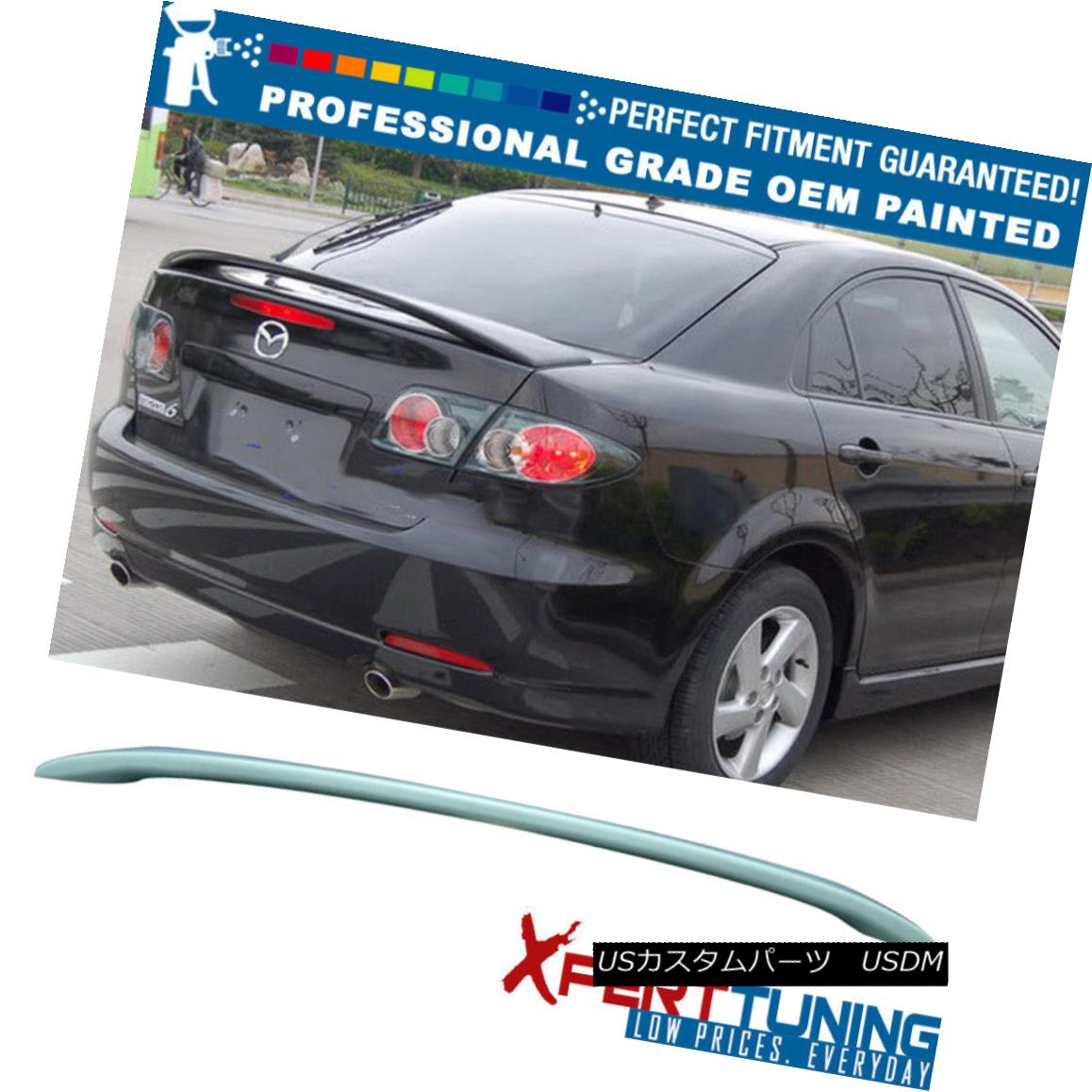エアロパーツ Fit 03-08 Mazda 6 4Dr Sedan OE Factory Painted Trunk Spoiler - OEM Painted Color フィット03-08マツダ6 4DrセダンOE工場塗装トランクスポイラー - OEM塗装カラー 【並行輸入品】 103,785円