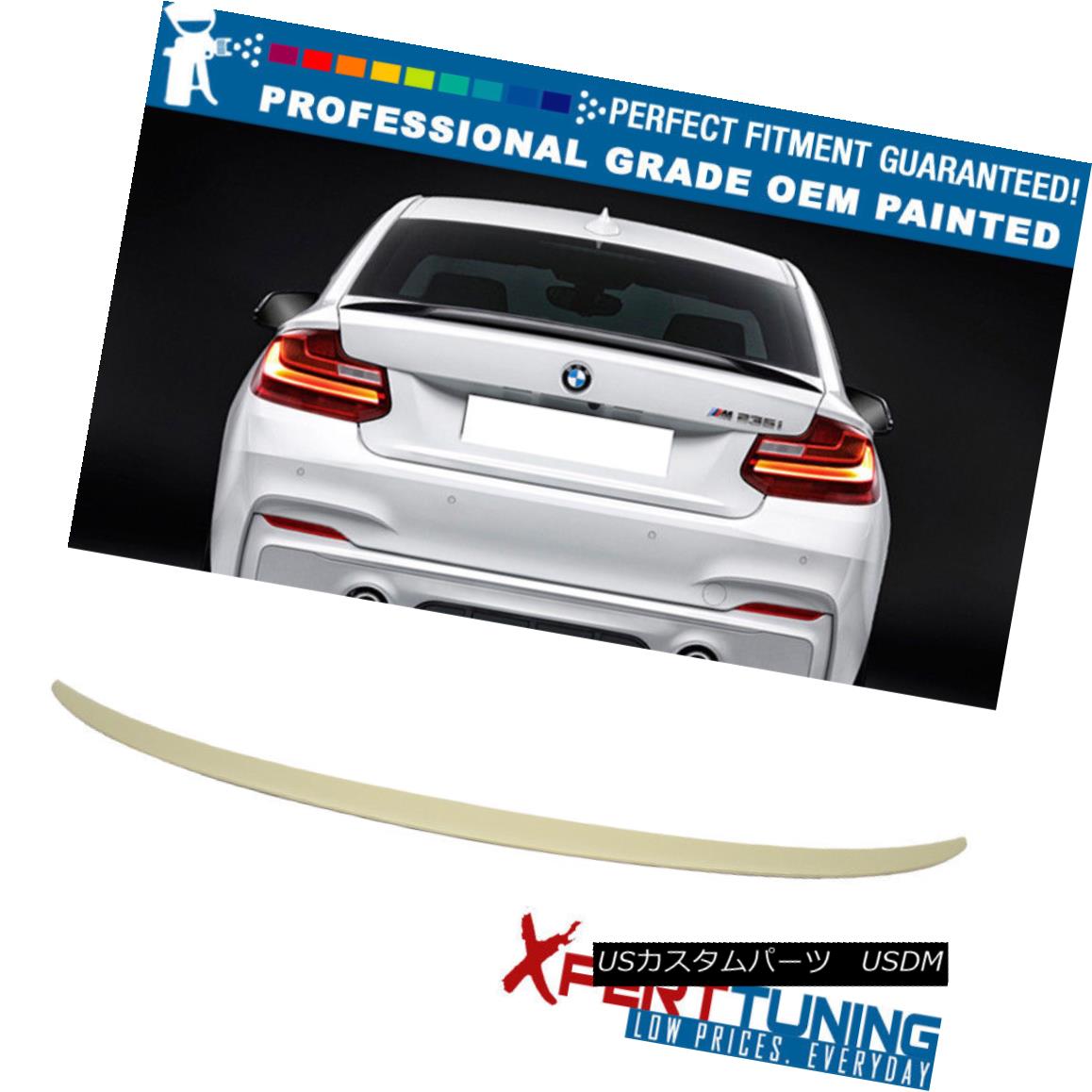エアロパーツ 14-18 BMW 2-Series F22 Performance Painted Trunk Spoiler - OEM Painted Color 14-18 BMW 2シリーズF22性能塗装トランク・スポイラー - OEM塗装色 【並行輸入品】