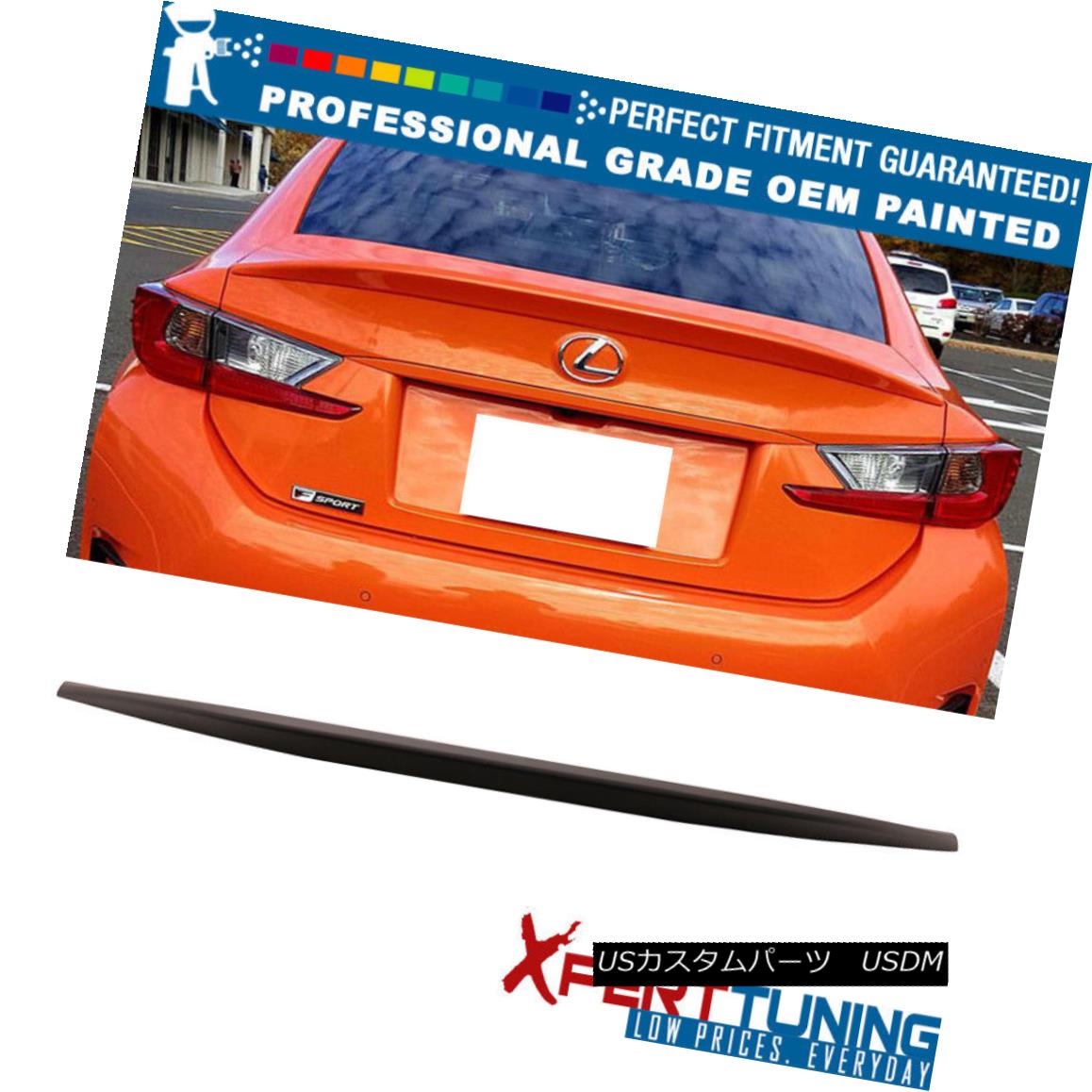 エアロパーツ Fit 15-18 Lexus RC 300 RC350 OE Factory F Sport Trunk Spoiler OEM Painted Color フィット15-18レクサスRC 300 RC350 OE工場FスポーツトランクスポイラーOEM塗装色 【並行輸入品】｜カスタムパーツ WORLD倉庫