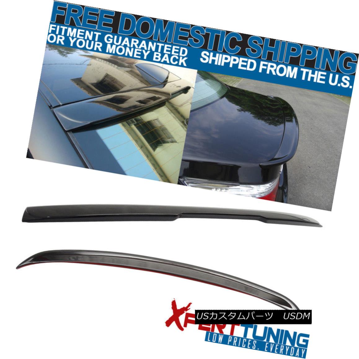 エアロパーツ 04-10 E60 5 Series AC Trunk Spoiler + Roof Spoiler Painted # 475 Black Sapphire 04-10 E60 5シリーズACトランク・スポイラー+ルーフ・スポイラー＃475ブラック・サファイア 【並行輸入品】