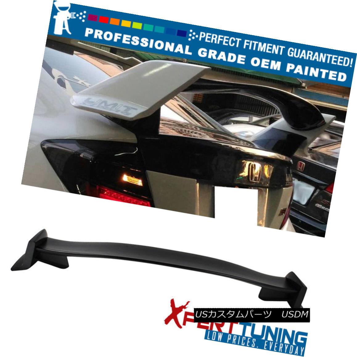 エアロパーツ 12-15 9th Gen FB Civic 4Dr Type R Painted ABS Trunk Spoiler - OEM Painted Color 12-15第9世代FB市民4DrタイプR塗装ABSトランク・スポイラー - OEM塗装色 【並行輸入品】｜カスタムパーツ WORLD倉庫