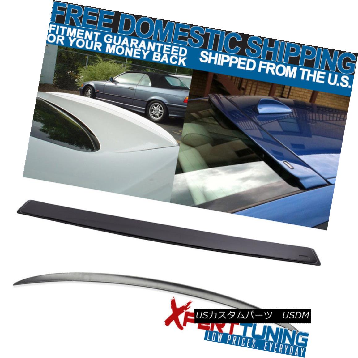 エアロパーツ 07-13 E92 3 Series 2Dr M3 Style Trunk Spoiler + AC Roof Spoiler Unpainted ABS 07-13 E92 3シリーズ2Dr M3スタイルトランクスポイラー+ ACルーフスポイラー無塗装ABS 【並行輸入品】