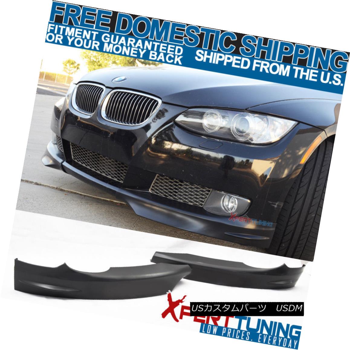 エアロパーツ Fits 07-10 BMW E92 E93 Prelci M-Tech Msport Performance Type Front Bumper Lip フィット07-10 BMW E92 E93プレッシーM-Tech Msportパフォーマンスタイプフロントバンパーリップ 【並行輸入品】｜カスタムパーツ WORLD倉庫