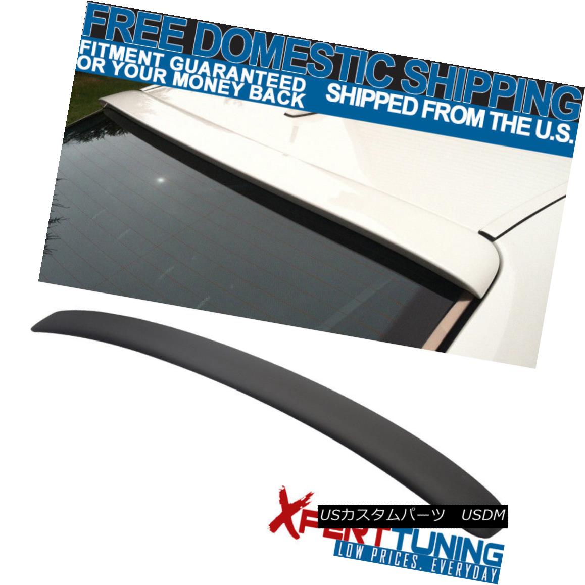 エアロパーツ Open Box Fits 95-01 Benz E-Class W210 4Dr Sedan L Style Matte Black Roof Spoiler オープンボックスフィット95-01ベンツEクラスW210 4DrセダンLスタイルマットブラックルーフスポイラー 【並行輸入品】