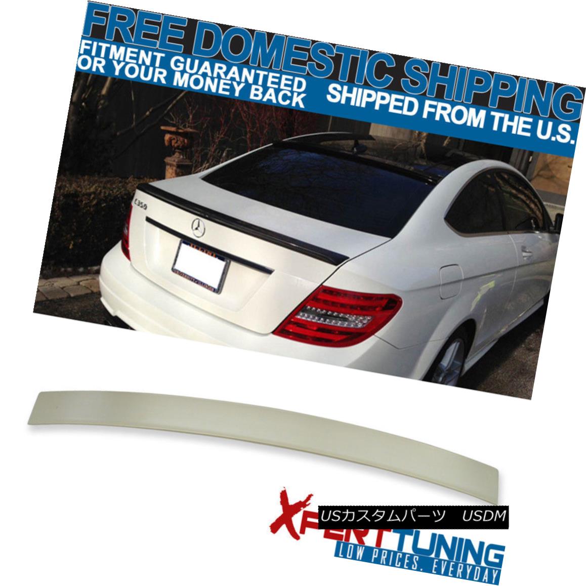 エアロパーツ 11 12 13 14 15 Benz C-Class W204 C204 2Dr Coupe OE Unpainted ABS Roof Spoiler 11 12 13 14 15ベンツCクラスW204 C204 2DrクーペOE未塗装ABSルーフスポイラー 【並行輸入品】