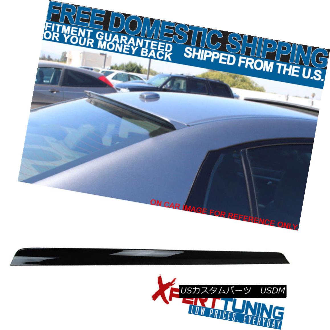 エアロパーツ 06-10 Ford Fusion 4Dr PU Flexible PUF Roof Spoiler Painted # UA Ebony Black 06-10フォードフュージョン4Dr PUフレキシブルPUFルーフスポイラー＃UAエボニーブラック 【並行輸入品】