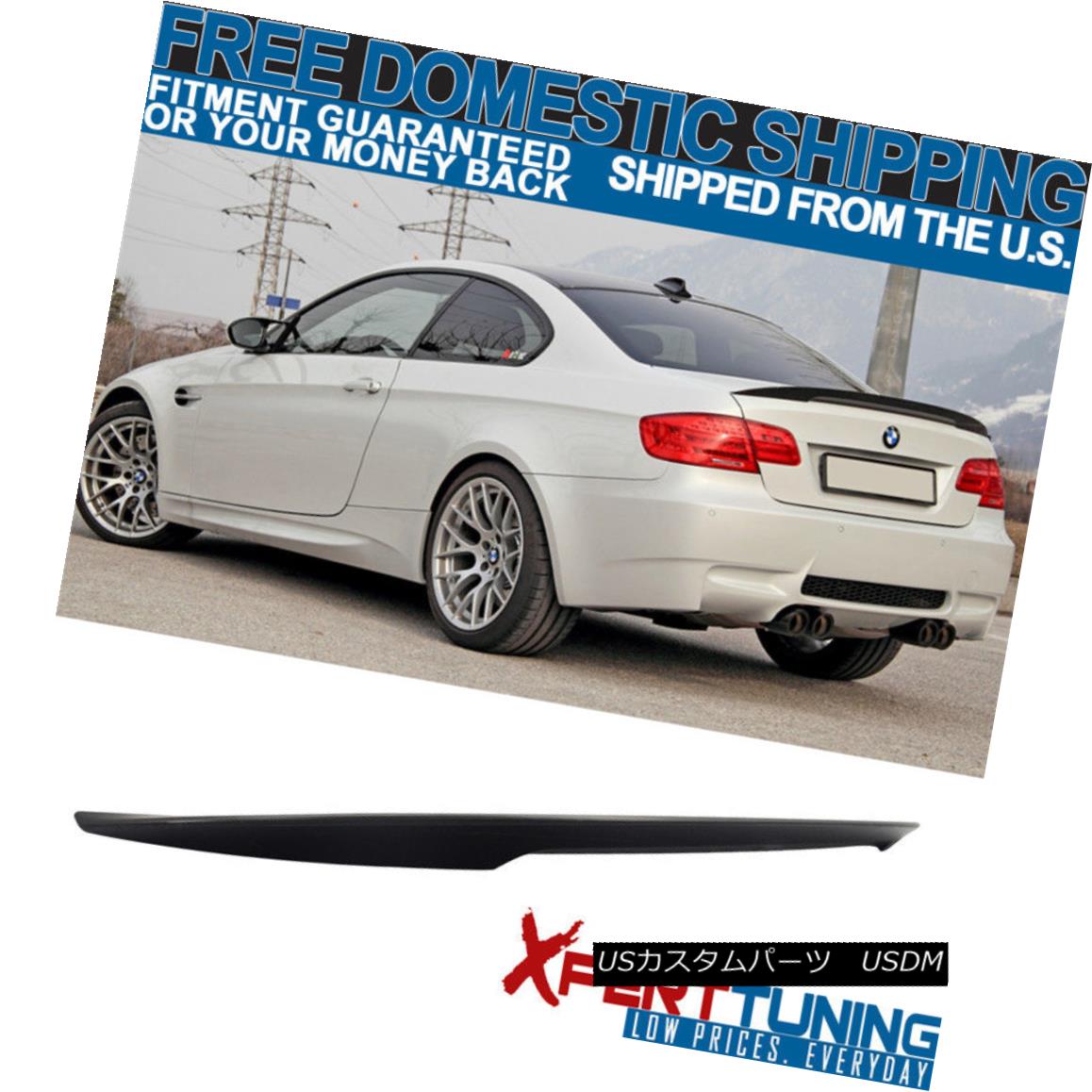 エアロパーツ 07-13 BMW 3Series E92 High Kick Performance 2Dr Unpainted ABS Trunk Spoiler Wing 07-13 BMW 3シリーズE92ハイキックパフォーマンス2Dr無塗装ABSトランクスポイラーウイング 【並行輸入品】