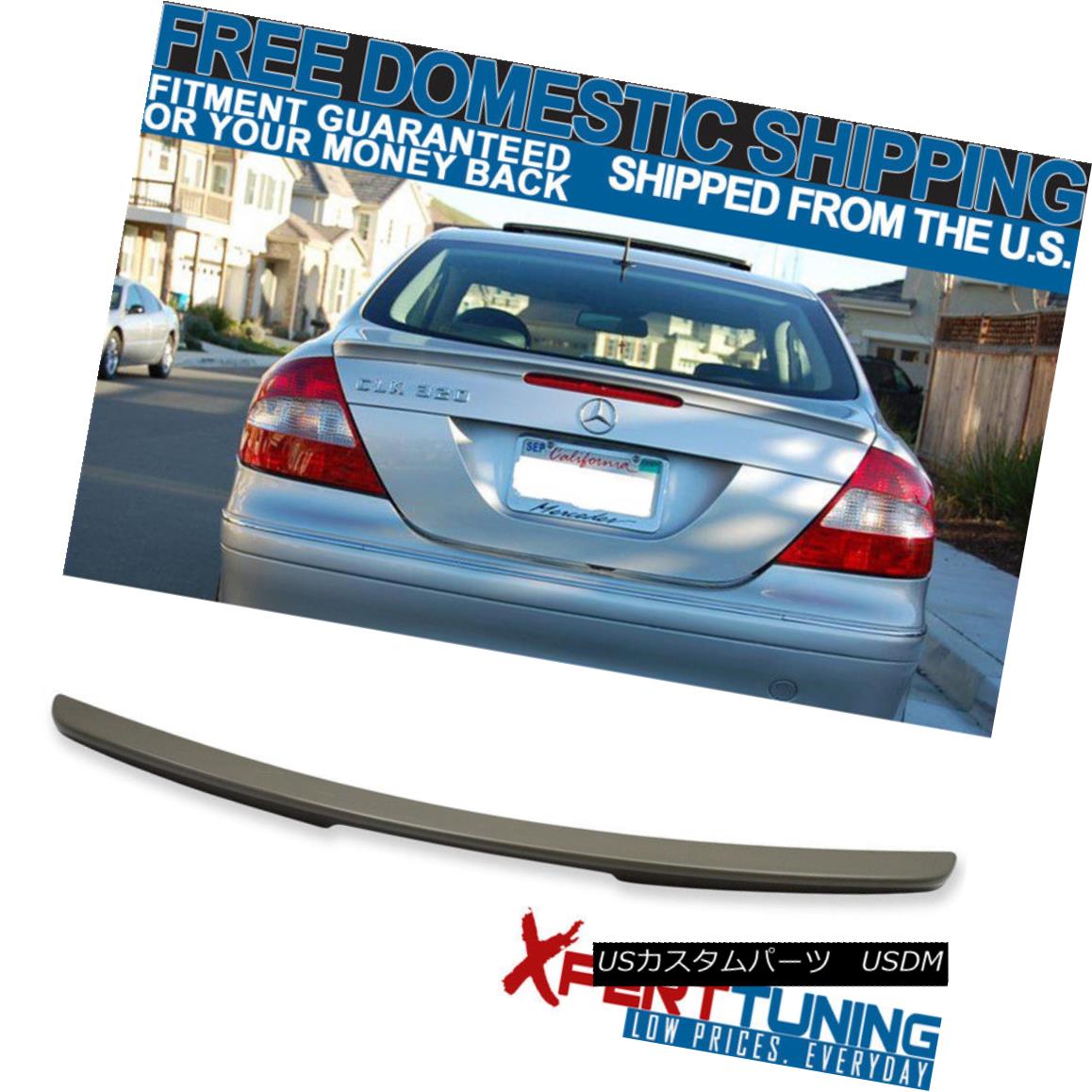 エアロパーツ Fit For 2003-2008 Benz CLK-Class W209 2Dr AMG Style Unpainted ABS Trunk Spoiler 2003-2008ベンツCLKクラスW209 2Dr AMGスタイル無塗装ABSトランク・スポイラーに適合 【並行輸入品】
