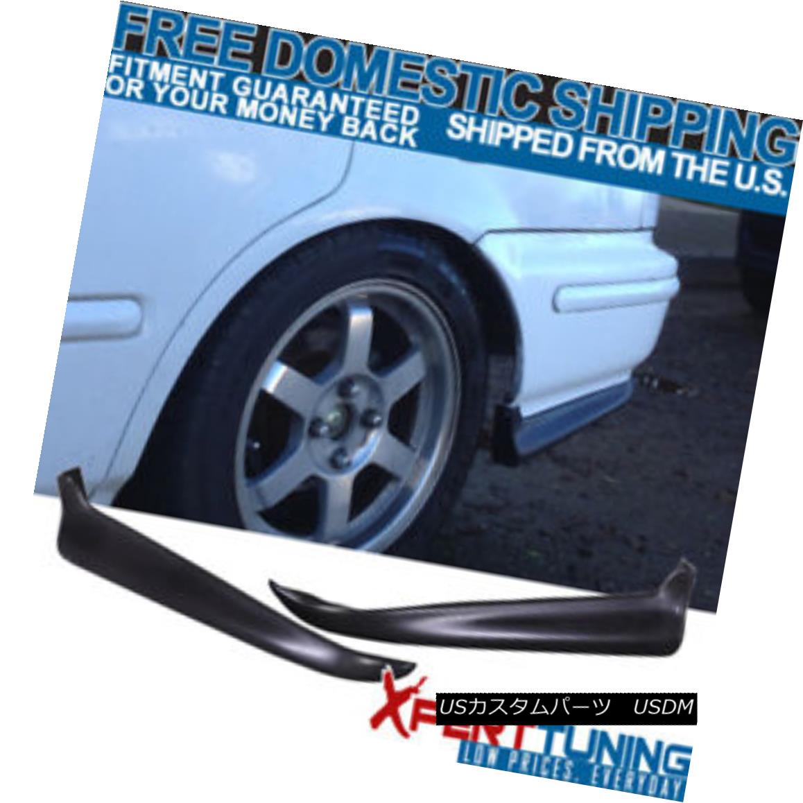エアロパーツ Fits Honda Civic 96-98 2 4 Dr PU 2Pc Rear Bumper Lip Spoiler Valance Spats フィットホンダシビック96-98 2 4 Dr PU 2Pcリアバンパーリップスポイラーバランススパッツ 【並行輸入品】