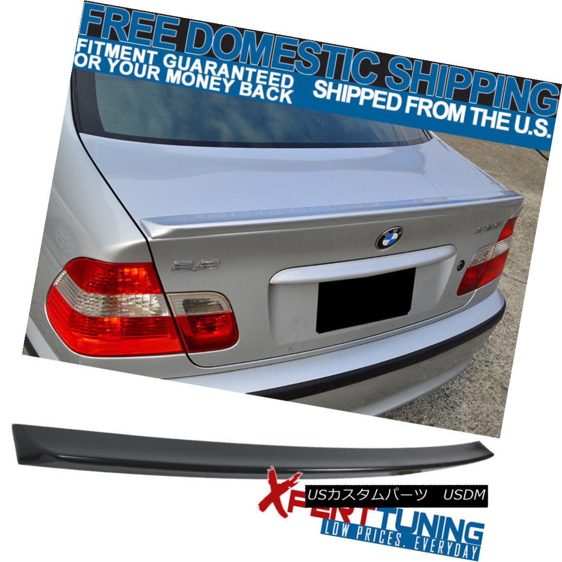 エアロパーツ 99-15 BMW E46 4Dr 3 Series AC Style Unpainted Trunk Spoiler Wing - ABS 99-15 BMW E46 4Dr 3シリーズACスタイル未塗装トランク・スポイラー・ウィング - ABS 【並行輸入品】