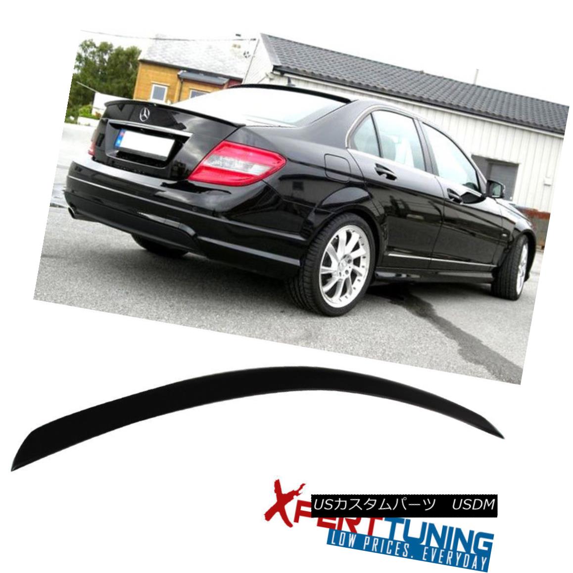 エアロパーツ Fit For 08-14 Benz C-Class W204 4Dr 4Door AMG Style Unpainted ABS Trunk Spoiler 08-14ベンツCクラスW204 4Dr 4Door AMGスタイル無塗装ABSトランク・スポイラー 【並行輸入品】｜カスタムパーツ WORLD倉庫