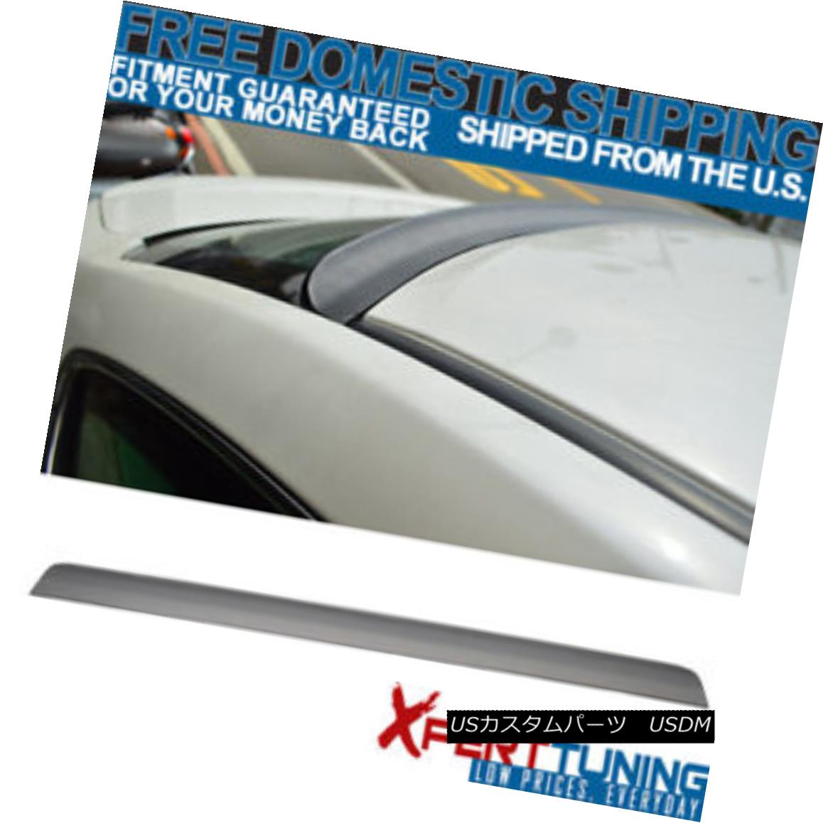 エアロパーツ 13 14 15 Honda Accord 4Dr 9TH Unpainted Rear Roof Spoiler Lip PUF 13 14 15ホンダアコード4Dr 9TH未塗装リアルーフスポイラーリップPUF 【並行輸入品】