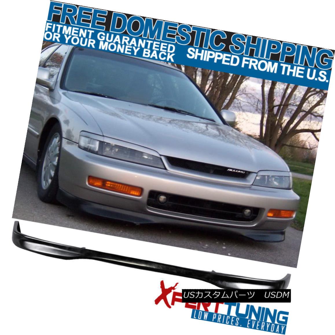 エアロパーツ Urethane Fit 96-97 Honda Accord T-R Style PU Front Bumper Lip Spoiler ウレタンフィット96-97ホンダアコードT-RスタイルPUフロントバンパーリップスポイラー 【並行輸入品】｜カスタムパーツ WORLD倉庫