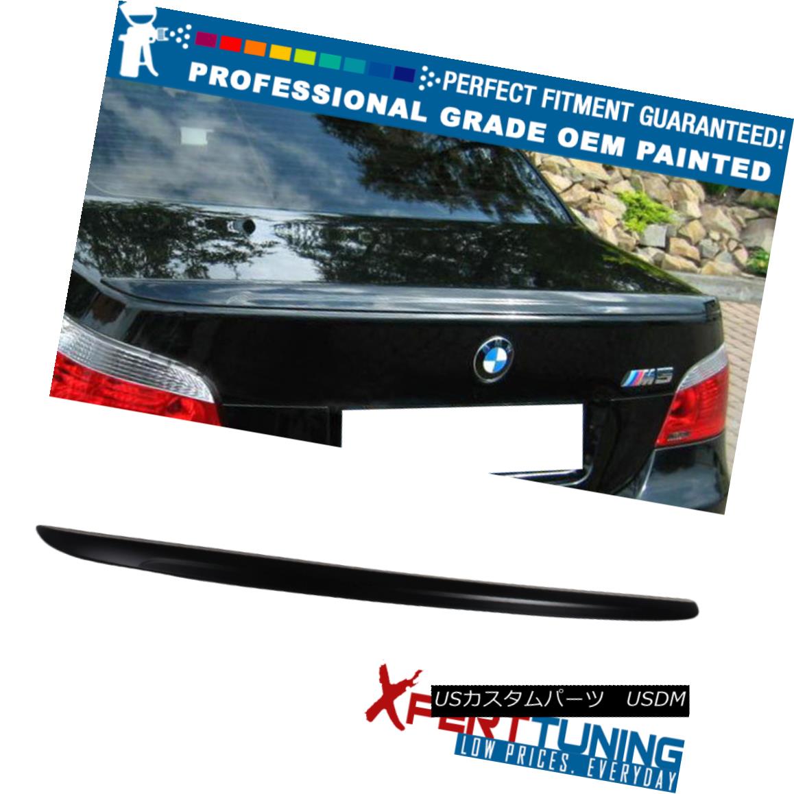 エアロパーツ 04-10 BMW 5 Series E60 4Dr Sedan M5 Painted Trunk Spoiler - OEM Painted Color 04-10 BMW 5シリーズE60 4DrセダンM5塗装トランク・スポイラー - OEM塗装色 【並行輸入品】