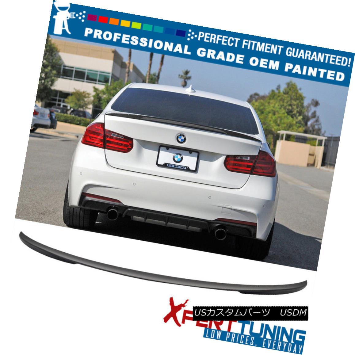エアロパーツ 12-18 BMW 3-Series F30 4Dr 4Door P Painted Trunk Spoiler - OEM Painted Color 12-18 BMW 3シリーズF30 4Dr 4Door P塗装トランク・スポイラー - OEM塗装色 【並行輸入品】
