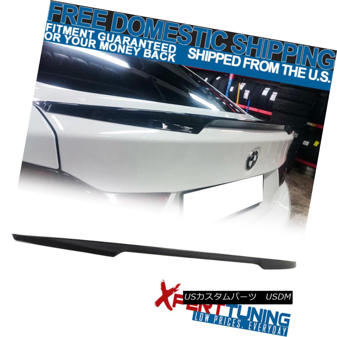 エアロパーツ 14-18 F36 4 Series Gran Coupe Performance Unpainted Trunk Spoiler ABS 14-18 F36 4シリーズグランクーペパフォーマンス無塗装トランクスポイラーABS 【並行輸入品】