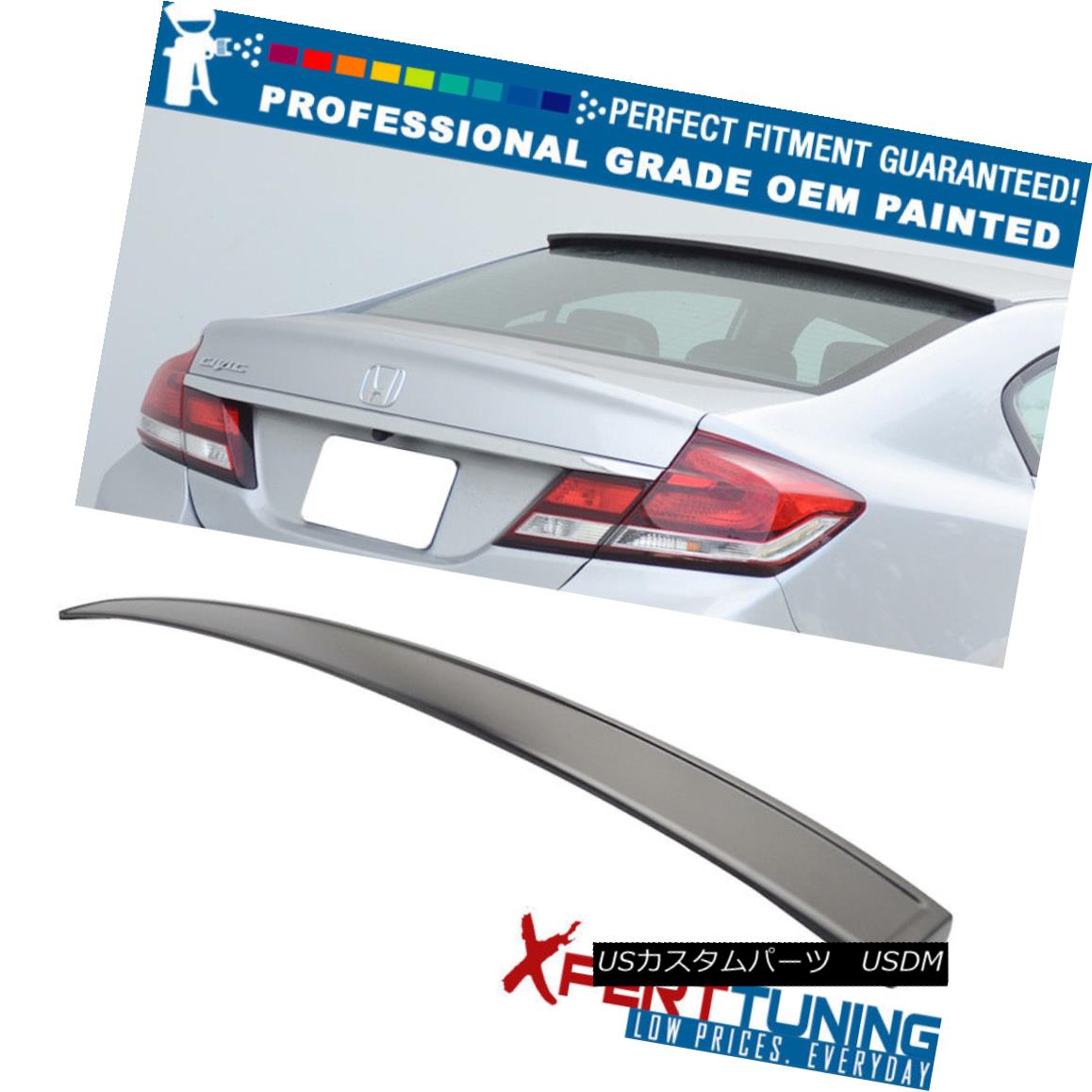 エアロ部分品 12 15 9th Gen Fb Civic 4dr Ikon Style Painted Roof Spoiler Oem Painted Color 12 15第9ジェネレーションfb市民4dr Ikon方法塗るルーフスポイラー Oem塗装色合 Odeftg Com