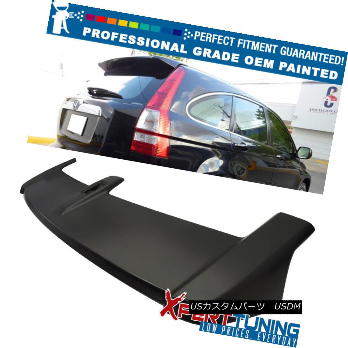 エアロパーツ 07-11 Honda CRV OE Style Painted ABS Trunk Spoiler - OEM Painted Color 07-11ホンダCRV OEスタイル塗装ABSトランク・スポイラー - OEM塗装カラー 【並行輸入品】