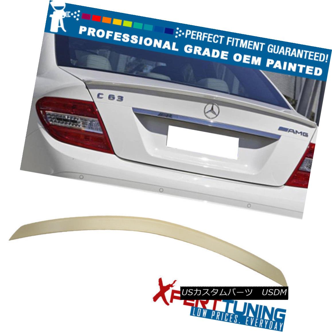 エアロパーツ 08-14 Benz C-Class W204 4Dr AMG Painted Trunk Spoiler - OEM Painted Color 08-14ベンツCクラスW204 4Dr AMG塗装トランク・スポイラー - OEM塗装カラー 【並行輸入品】｜カスタムパーツ WORLD倉庫