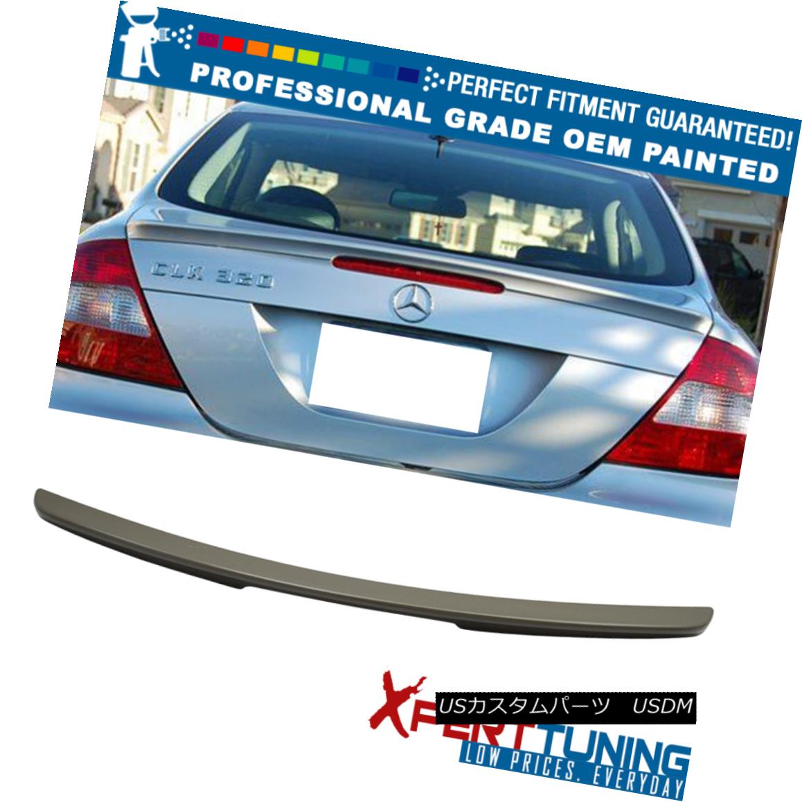 エアロパーツ 03-08 CLK-Class W209 2Dr AMG Style Painted Trunk Spoiler - OEM Painted Color 03-08 CLKクラスW209 2Dr AMGスタイル塗装トランク・スポイラー - OEM塗装カラー 【並行輸入品】｜カスタムパーツ WORLD倉庫