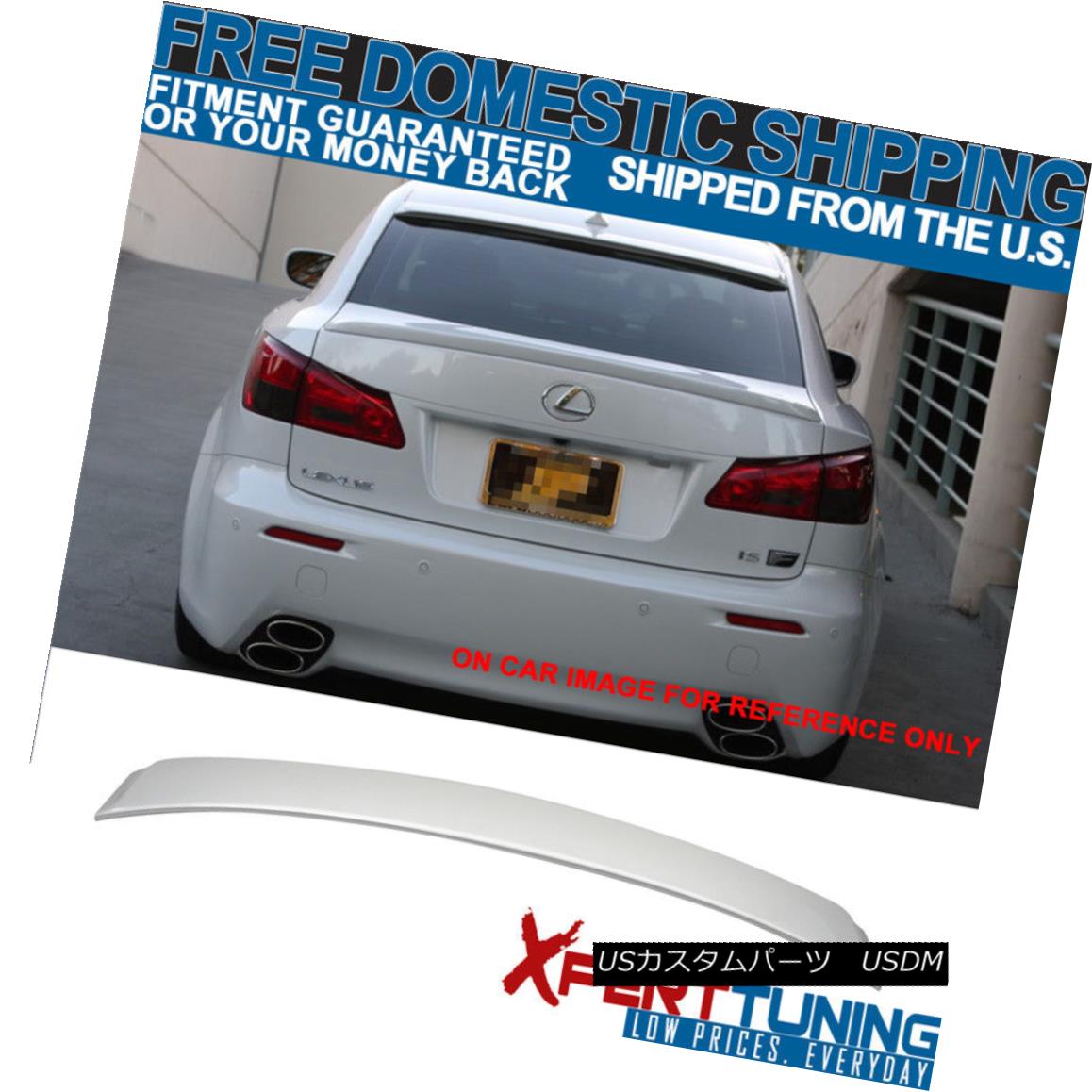 エアロパーツ Fit 06-13 Lexus IS250 IS350 OE Factory Roof Spoiler #1G1 Painted Tungsten Pearl フィット06-13レクサスIS250 IS350 OEファクトリールーフスポイラー＃1G1塗装タングステンパール 【並行輸入品】｜カスタムパーツ WORLD倉庫