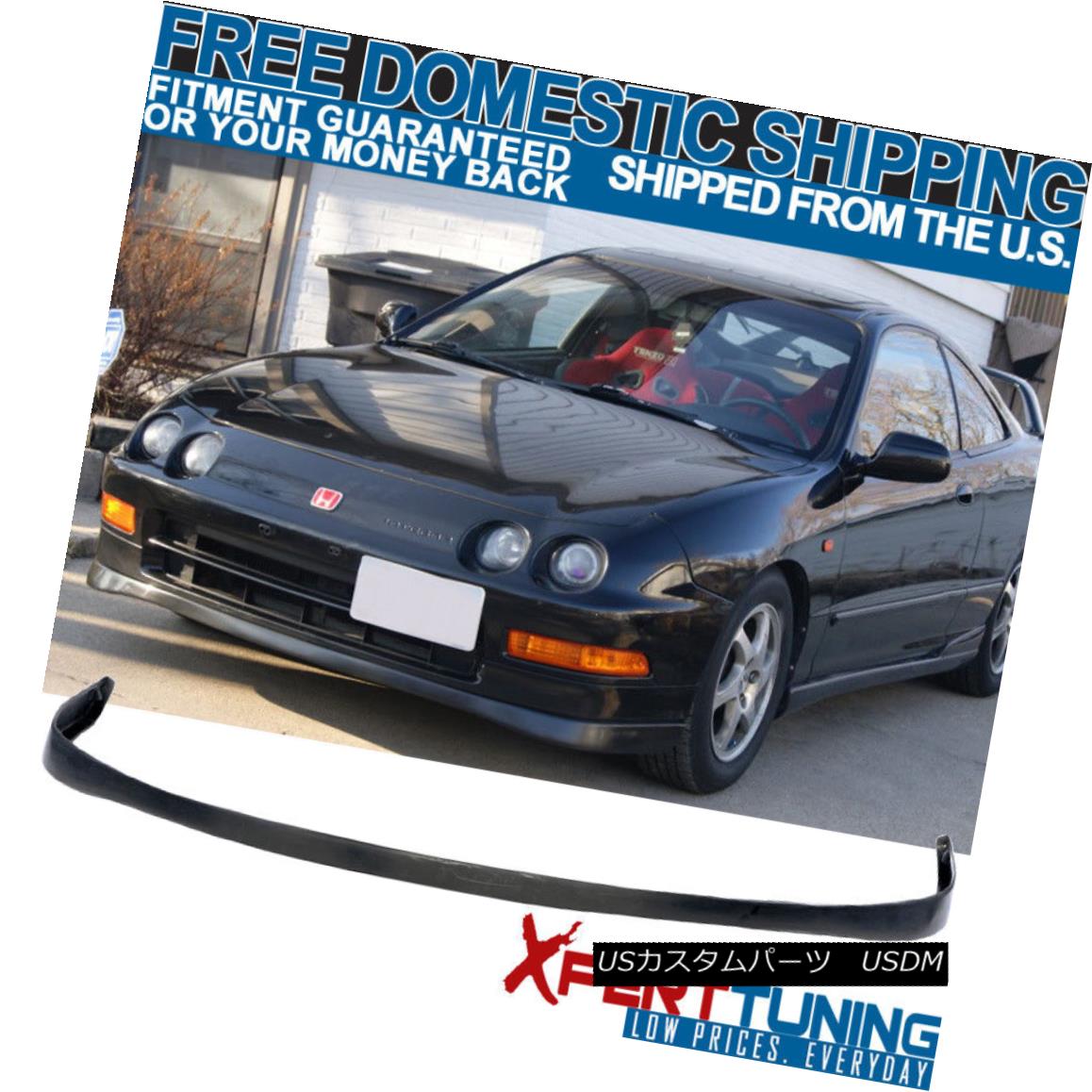 エアロパーツ Fits:1994-1997 Acura Integra SI VTEC SIR PU Front Bumper Lip Spoiler Bodykit フィット：1994-1997 Acura Integra SI VTEC SIR PUフロントバンパーリップスポイラーボディキット 【並行輸入品】
