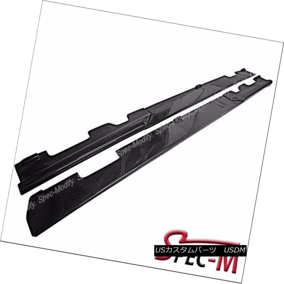エアロパーツ CARBON FIBER RZ STYLE SIDE SKIRTS LIP for MERCEDES W212 E63 AMG 2011-2014 MERCEDES W212 E63 AMG 2011-2014のカーボンファイバーRZスタイルのスカートリップ 【並行輸入品】