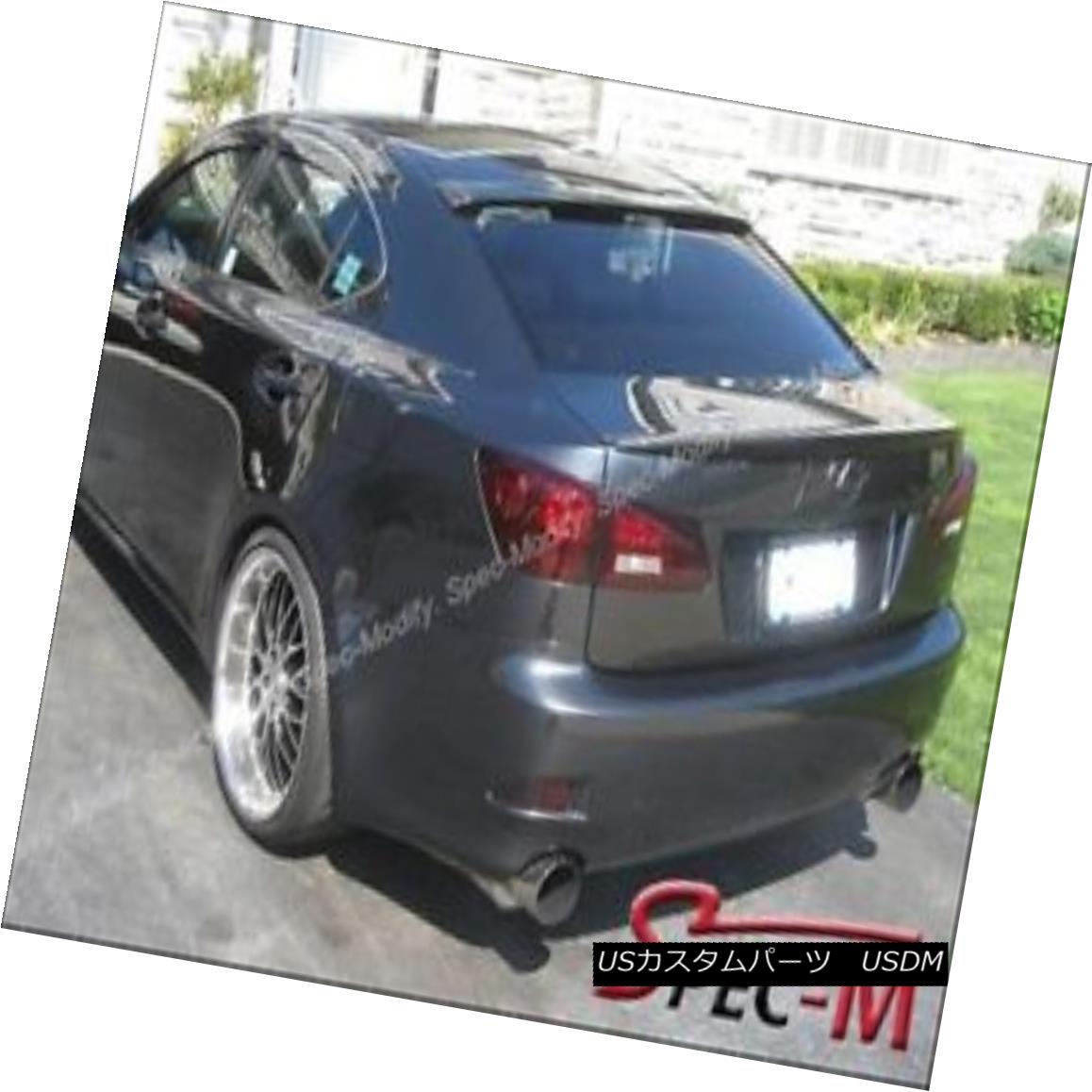エアロパーツ Original Style Trunk Lip + Roof Spoiler Wing For 2006-2013 Lexus IS250 IS350 ISF オリジナルスタイルトランクリップ+ルーフスポイラーウィング2006-2013レクサスIS250 IS350 ISF 【並行輸入品】