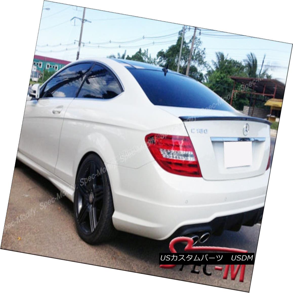 エアロパーツ C63AMG Style Carbon Fiber Trunk Lip Spoiler For All 2012-2014 C-Coupe C250 C350 全ての2012-2014 C63AMGスタイルカーボンファイバートランクリップスポイラーC-Coupe C250 C350 【並行輸入品】