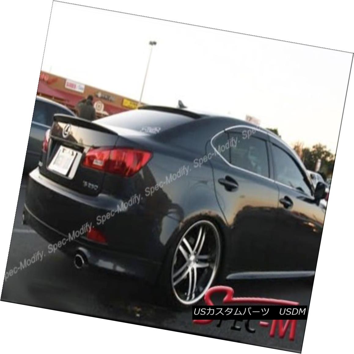 エアロパーツ Painted Black Original Tail Lip + Roof Spoiler For 06-12 Lexus IS250 IS350 IS F 塗装済みブラックオリジナルテールリップ+屋根スポイラー06-12レクサスIS250 IS350 IS F 【並行輸入品】