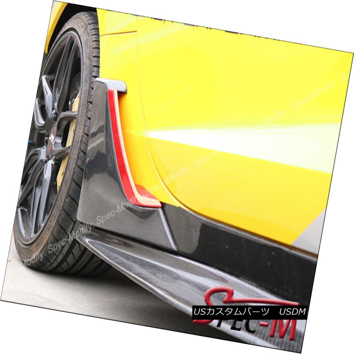 エアロパーツ 2014+ C7 Corvette Stingray Carbon Fiber Z06 Brake Scoop Functional for non Z51 2014+ C7コルベット・スティングレー炭素繊維Z06ブレーキスクープ非Z51用 【並行輸入品】