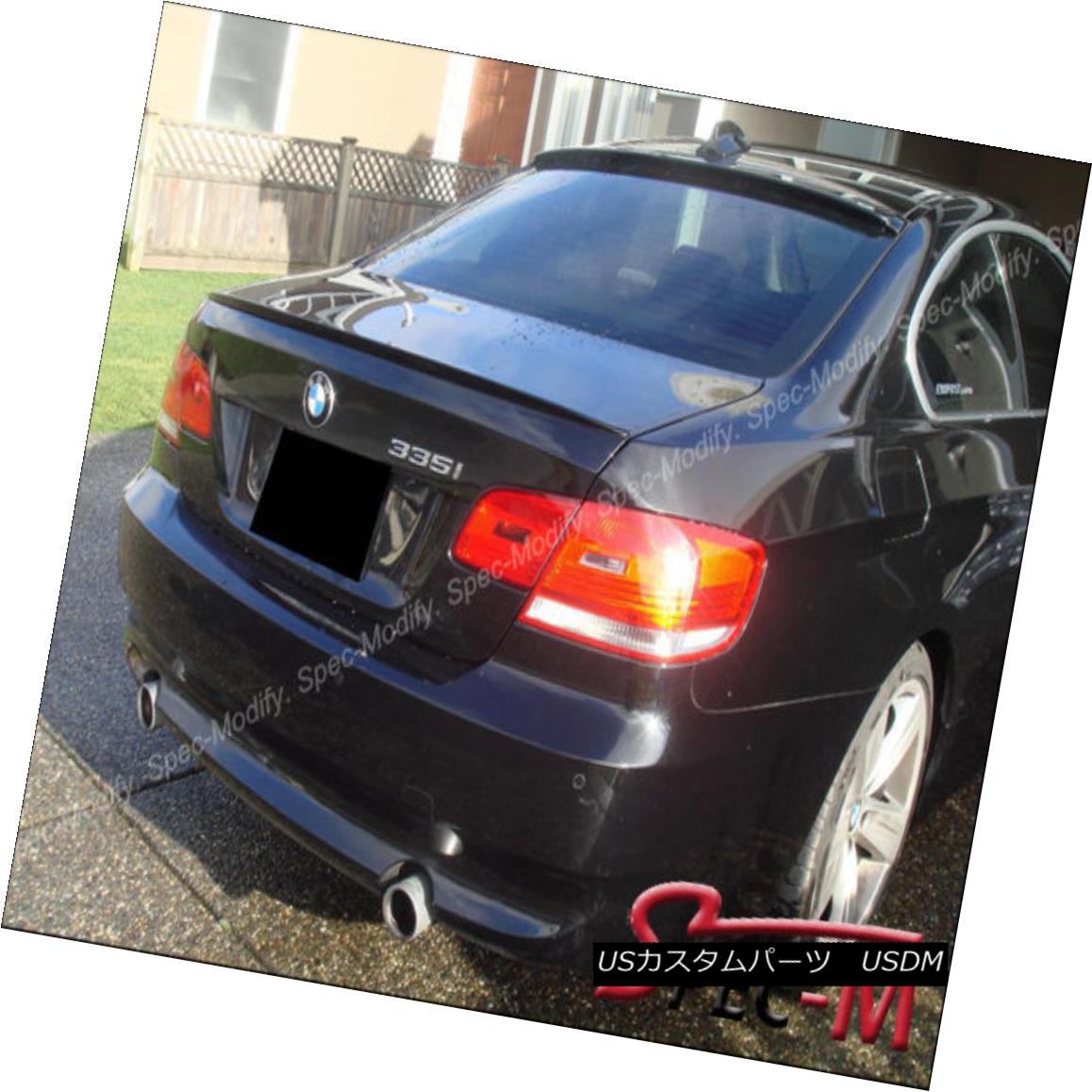 エアロパーツ 668 Jet Black M3 Trunk Lip + AC Roof Spoiler For 07-13 BMW E92 328i 335i 2Dr 668ジェットブラックM3トランクリップ+ AC屋根用スポイラー（07-13）BMW E92 328i 335i 2Dr 【並行輸入品】