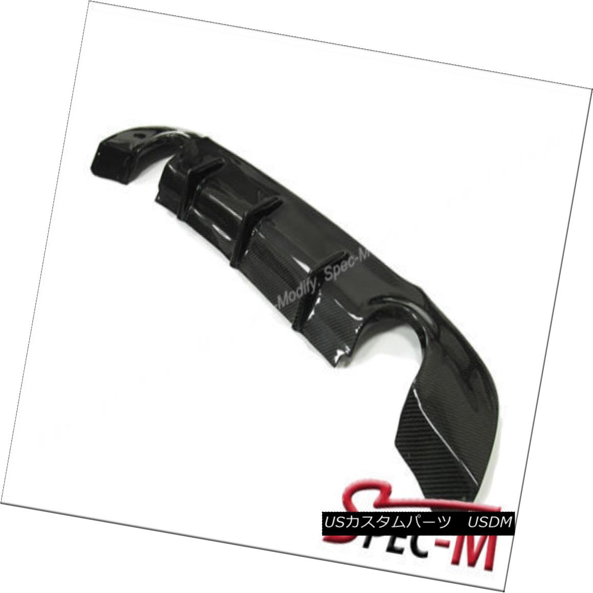 エアロパーツ Carbon Fiber Diffuser + Trunk Spoiler For 2007+ BMW E92 335i w/ M Sport Bumper カーボンファイバーディフューザー+トランクスポイラー（2007年）+ BMW E92 335i w / Mスポーツバンパー 【並行輸入品】